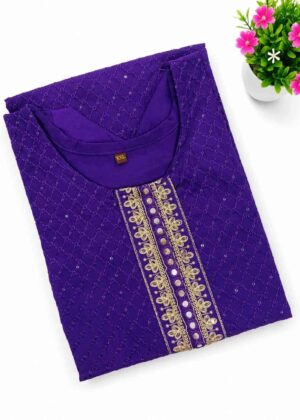 Trendy Side Open Kurti with Sequence Work-HIFI187