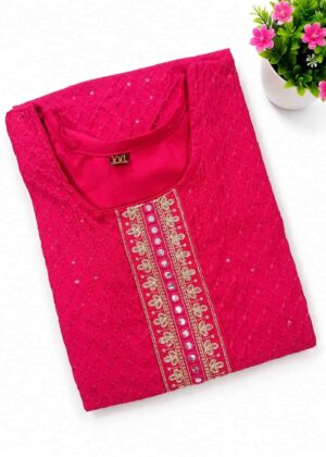 Trendy Side Open Kurti with Sequence Work-HIFI188