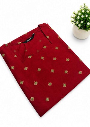 Trending Zora Premium Silk Kurti with Side Pocket-HIFI156