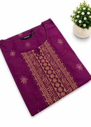 Trending Zora Premium Silk Kurti with Side Pocket-HIFI157