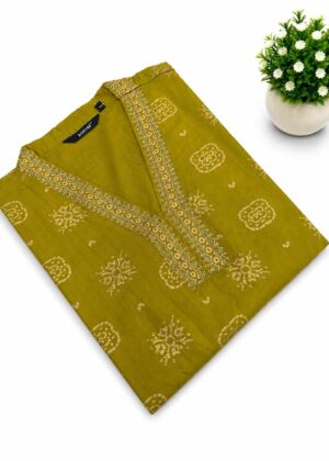 Trending Zora Premium Silk Kurti with Side Pocket-HIFI144