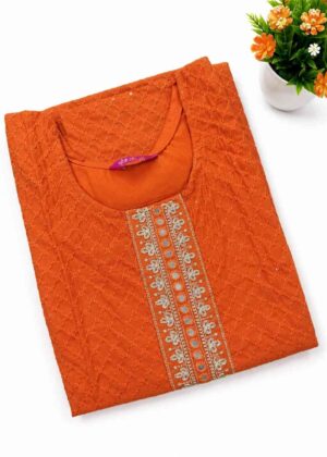 Trendy Side Open Kurti with Sequence Work-HIFI186