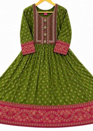 Elegant Ethnic Rayon Printed Kurti-HIFI286