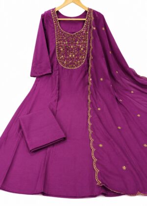 Premium Vichithra Silk Feeding Kurti with Shawl  – HIFI249